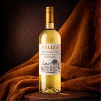 Feliza - Vin blanc mi-doux Airen Macabeo 11% ABV Vin blanc espagnol 750ml