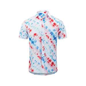 2024เสื้อฮาวายผู้ชาย, เสื้อแฟชั่นฤดูร้อนระบายอากาศได้ดีเสื้อถักลายจุดชายหาดเสื้อแขนสั้นสำหรับวันหยุด - Product Image 2