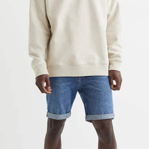 Shorts de Mezclilla de Verano para Hombre de Alta Calidad Hechos en Pakistán, Transpirables y con Servicio OEM y ODM, Teñidos Lisos en Color Natural - Product Image 3