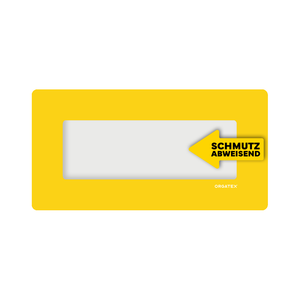 Etichette autoadesive per pavimenti anti-sporco 1/2 DIN A4 Giallo Confezione da 10-LongLife LG-KLS-1/2A4-04 - Product Image 1