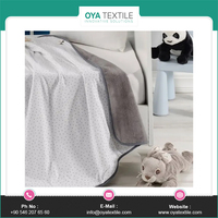 Manta de Bebé de Felpa 100% Algodón Orgánico Suave al Tacto, Ecológica, Tamaño Personalizado, Modelo OYA HOME WELSOFT, Hecho en Turquía