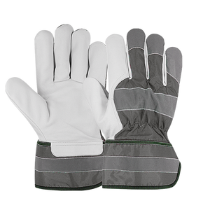 Los más populares, cómodos guantes de seguridad de cuero de grano de vaca para jardinería Industrial para protección de manos, protección Personal - Product Image 5