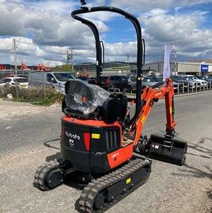 Mini-excavatrice Kubota U10-5 à balayage zéro, diesel, compacte, micro-pelle avec hydraulique auxiliaire - Product Image 2