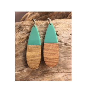 Customized Size Wood and Resin <b>Earring</b> Jewelry Modern <b>Fashion</b> <b>Earrings</b> for Women Handicraft Product for Sale - Product Image 2