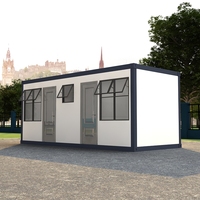 Maison de conteneur modulaire mobile, portable, démontable, 20 pieds, 40 pieds, bureau