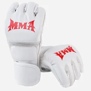 Nouveau gros conception personnalisée de haute qualité MMA gant d'entraînement meilleur prix PU/cuir boxe combat gants de tir - Product Image 2