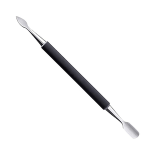 Outil de préparation des ongles, pousse-cuticules et nettoyeur en acier inoxydable, double usage, réutilisable, équipement de manucure - Product Image 1