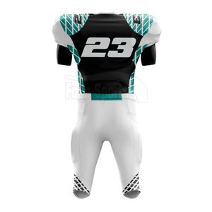 Ensembles d'uniformes de football américain à manches courtes respirants confortables pour hommes 100% couleurs et logo personnalisables en polyester - Product Image 2