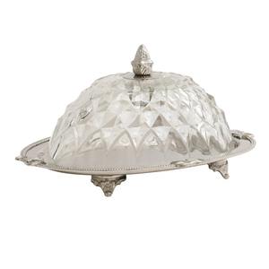 Fabricant en gros de présentoir à gâteaux en bois naturel et verre, design régence orné, fait à la main, avec couvercle en verre, plateau de service pour desserts en bois - Product Image 5