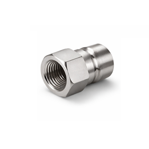 Raccord rapide en acier inoxydable 1-1/4\", filetage femelle Rc1-1/4\"-11 (BSPT), raccord de bouchon de port haute pression.JTSP-114PF - Product Image 1