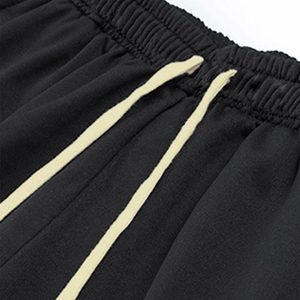 Conjuntos de Camiseta de algodón de punto de verano para hombres y mujeres, chándal informal de manga corta transpirable con cuello redondo de Color sólido - Product Image 5