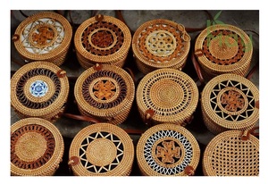 Handmade Rattan Women's Handbags Summer Beach Ladies <b>Straw</b> Clutch Beach Rattan <b>Bag</b> From 99GD Vietnam - Product Image 5