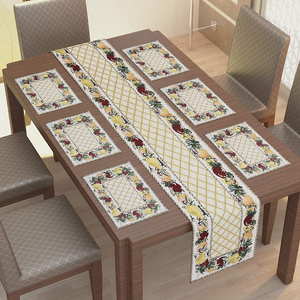 Fashion Cheap Dining Coffee Classic 100% Organic Cotton GOTS Certificate Wedding Party Restaurant Decoration Durable Table <b>Mats</b> - Product Image 6
