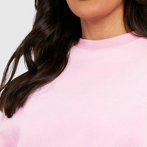 Sudadera de cuello redondo de manga larga de invierno de lana de algodón de calidad superior para damas, niñas adultas, sudaderas transpirables con logotipo personalizado - Product Image 5