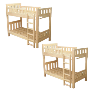 Venta caliente minimalista niños litera sólida madera de teca litera para niños dormitorio con escalera directo de fábrica - Product Image 3