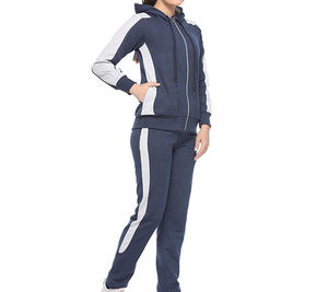 Nouveau dernier Design femmes de haute qualité 100% coton mode survêtement à manches longues deux pièces avec techniques imprimées pour l'hiver - Product Image 4