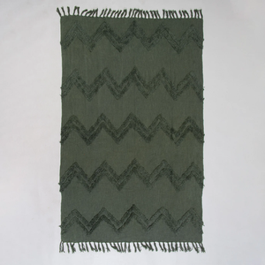 Eco-Friendly Cotton Slub <b>Throw</b> with Printed Pattern Decorative Bedding Use - Product Image 1