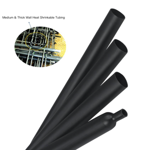 Guaina Termorestringente Woer ID 0.6mm 15mm 20mm 80mm 100mm 210mm 250mm 300mm di Grande Diametro in PE Rapporto 2:1 125°C UL224 VW-1 - Product Image 5