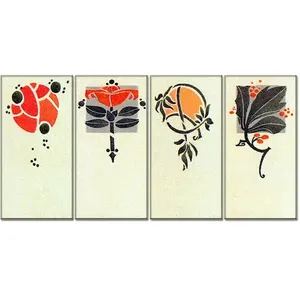 Mural de estilo Art Nouveau francés, azulejo de cerámica para pared, salpicaduras de baño 528 para comedor, dormitorio, sala de estar, azulejos interiores de ladrillo refractario de 6mm para - Product Image 1