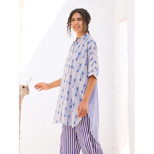 Camisa Oversize de Algodón Marlowe con Cuello de Camisa - Product Image 4