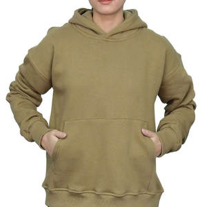 Womens heavy weight hoodie custom oversized cotton fleece pullover winter wear - Product Image 5