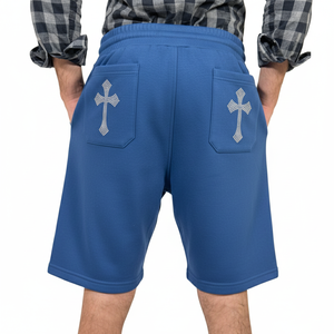 Shorts décontractés pour hommes, dernière collection, fabriqués sur mesure avec un tissu durable, design élégant, idéal pour un style de vie actif et décontracté, shorts en molleton - Product Image 4