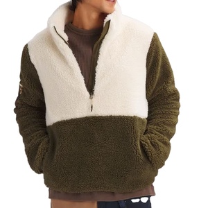 Trending Custom Design Sherpa Polar Fleece Jacket Street Wear Bomber Chaquetas Outdoor Fleece Jacket para chaqueta para hombres Moda - Product Image 1