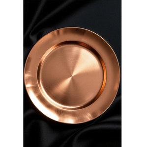 Plato Base Metálico de Lujo al por Mayor para Alquiler de Eventos, Suministros de Catering, Plato Base Metálico Personalizado Hecho a Mano al por Mayor - Product Image 4