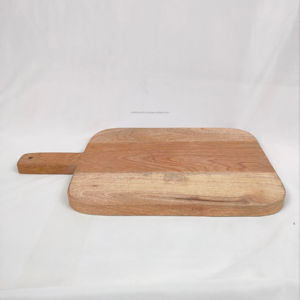 Planche à découper en bois de manguier faite à la main avec poignée, planche à fromage en bois naturel, fournisseur d'articles de cuisine en gros - Product Image 1