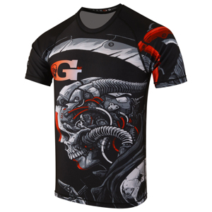 Camisa de compresión para hombres y mujeres, camisa de protección contra sarpullido de alta calidad, con impresión por sublimación, NO GI BJJ - Product Image 2