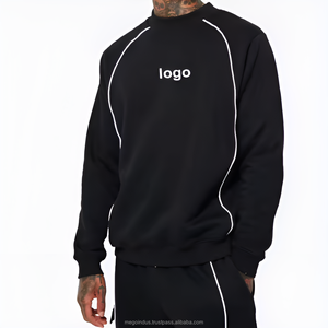 เซ็ต2ชิ้นแบบกำหนดเองสำหรับผู้ชายชุดวอร์มกางเกงมีฮู้ดสำหรับใส่วิ่ง - Product Image 6