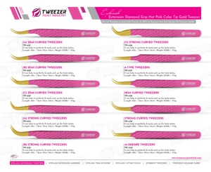 Les pinces à cils sont des outils de beauté de précision conçus pour l'application de faux cils - Product Image 6
