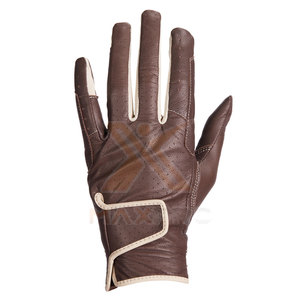 Gants d'équitation d'hiver durables en cuir/élasthanne avec sangle de poignet antidérapante et réglable - Couleurs et tailles personnalisées - Product Image 2