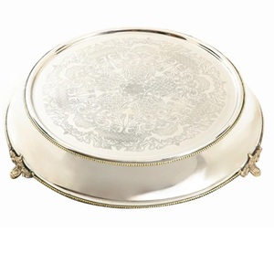 Vaisselle Gâteau Stand Antique Finition 3 Niveaux Gâteau Serveur Stand Fête D'anniversaire Célébration Utilisation Multi-usages Gâteau Rond Stand - Product Image 6