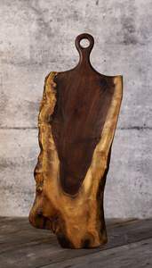 Tabla de cortar rectangular de madera de acacia al por mayor de alta calidad con mango herramienta de cocina ecológica para uso doméstico - Product Image 4