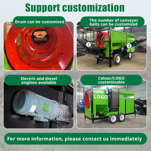 Vaglio a Tamburo per Terreno Personalizzabile ISO 9001, Vaglio Mobile per Terriccio e Substrato - Product Image 2