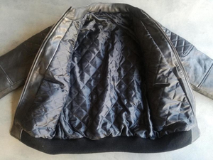 Vestes en cuir d'agneau doux pour enfants, garçons, tout-petits, vestes bomber tendance - Product Image 4