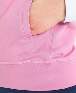 Vente chaude 100% coton femme pull à capuche à manches longues sweat décontracté avec effet de lavage à l'acide conception de Logo personnalisable - Product Image 4