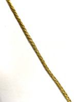 Cordon en macramé tressé métallique or et argent, 18 m, imperméable et écologique, pour bricolage, emballage cadeau, couture, textiles de maison, sacs, vêtements, chaussures