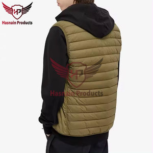 Chaqueta de invierno de burbuja sin mangas personalizada de fábrica al por mayor de primera calidad para hombres con forro acolchado-Chaqueta acolchada para hombre - Product Image 2