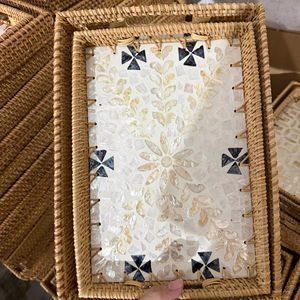 Natural Handcrafted <b>Bamboo</b> <b>Basket</b> Handmade Eco-Friendly Multifunction for Kitchen Organization Stylish Storage for Fruits Bakery - Product Image 1