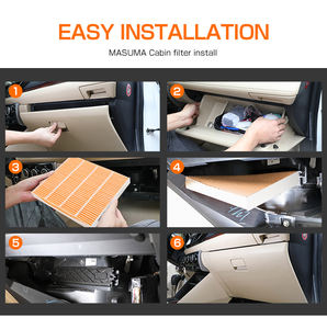 MASUMA-Filtro de carbón activado para cabina de coche, accesorio para <span class=keywords><strong>Toyota</strong></span> VOXY <span class=keywords><strong>YARIS</strong></span> PRIUS y Subaru LEGACY LR036369 72880AJ000 - Product Image 6