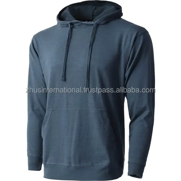 Grosir Hoodie kustom Hoodie Pullover pria polos ringan kualitas terbaik Sweatshirt Hoodie