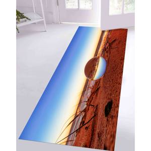 Alfombra de Paisaje Marino: Reflejo en Gota de Agua, Alfombra de Arte Abstracto, Alfombra de Chenilla - Product Image 4