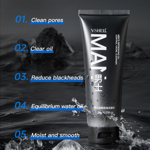Limpiador <span class=keywords><strong>facial</strong></span> OEM <span class=keywords><strong>para</strong></span> <span class=keywords><strong>hombres</strong></span> con control de aceite 120g/4,23 oz refrescante <span class=keywords><strong>limpieza</strong></span> profunda carbón de bambú aminoácido lavado de cara suave <span class=keywords><strong>para</strong></span> <span class=keywords><strong>hombres</strong></span> - Product Image 4