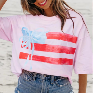 Venta al por mayor OEM ropa de cuello redondo de alta calidad fabricante de moda casual más tamaño clásico 100% algodón camiseta de las mujeres - Product Image 1