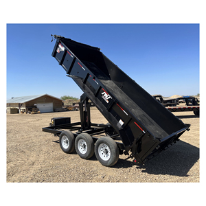 Remorque à benne hydraulique à col de cygne élevé avec coupleur réglable, pneus robustes et support de pneu de secours Parfait grand équipement - Product Image 4