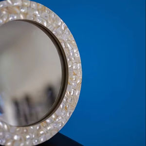 Wholesale Price Royal Quality Mother of Pearl <b>Wall</b> <b>Mirror</b> Frame <b>for</b> Home and Hotel <b>Wall</b> Decorative <b>Mirror</b> Frame And <b>Round</b> Shape - Product Image 6