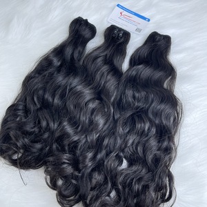 Wholesale Raw hair 100% Vietnamese human hair extensions unprocessed no chemical no shedding no <b>tangle</b> larger stock - Product Image 4