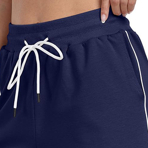 Pantalones cortos de fitness con logotipo personalizado 88% nailon 12% Spandex pantalones cortos de mujer 2 en 1 ropa deportiva de entrenamiento gimnasio correr Jogger pantalones cortos con forro - Product Image 2